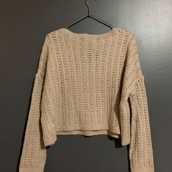 Moon River Knit Crop Sweater - Picture 3 of 3